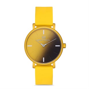Sergio Tacchini Silikon Kordonlu Sarı Renk Bayan Kol Saati ST.1.10089.7